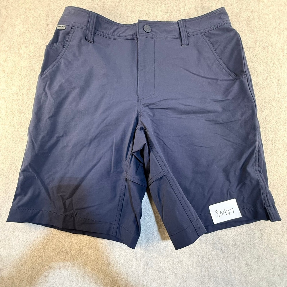 Ariat AriatTEK Heat Series Mens Navy Blue Performance‎ Shorts Size 32